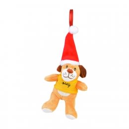 Customized Stuffed Animal 6" Holiday Ornaments - Dog